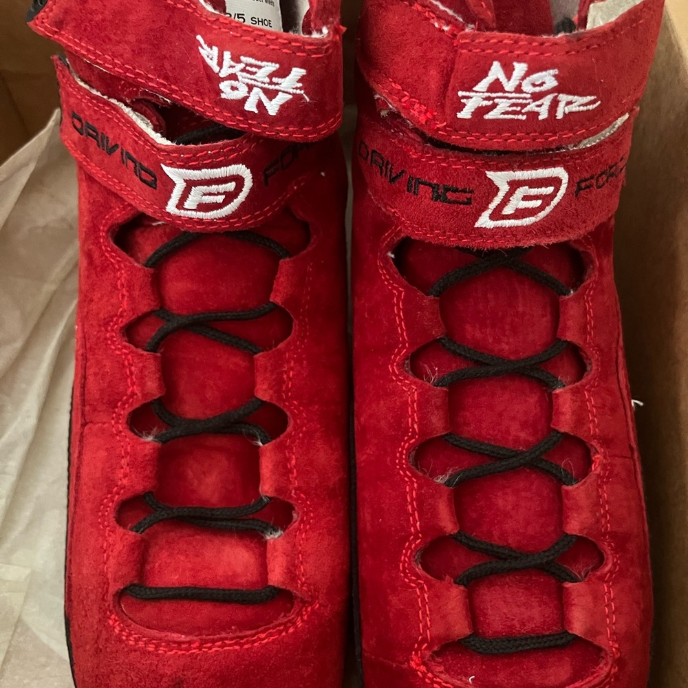 No Fear Red Driving Shoes